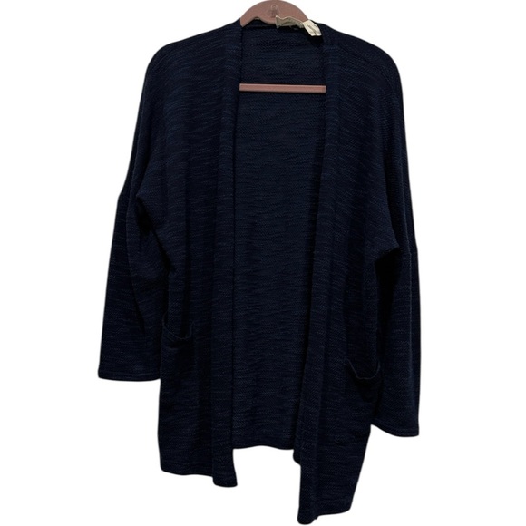 Nanavatee Sweaters - Nanavatee Navy Open-Front Women's Sweater size